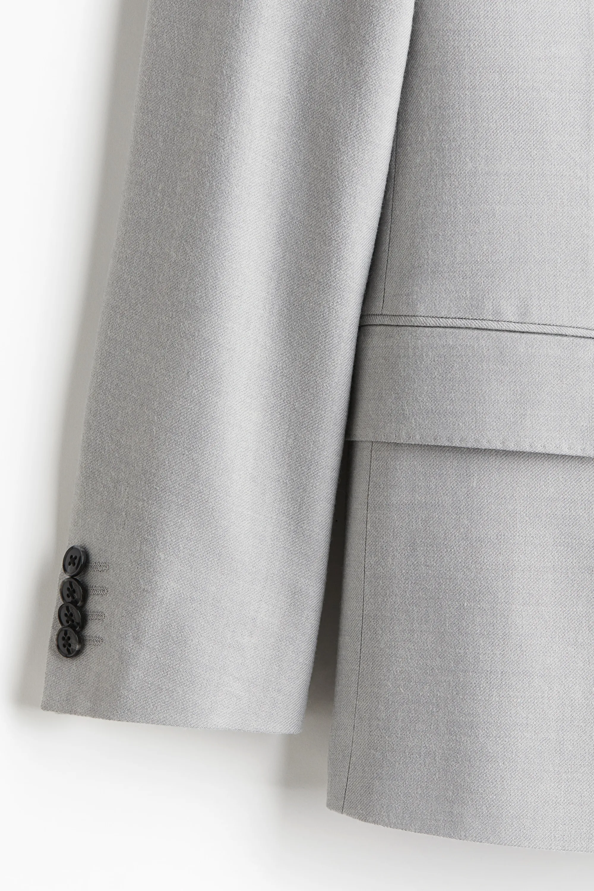 Veste Regular Fit à fermeture croisée - Gris