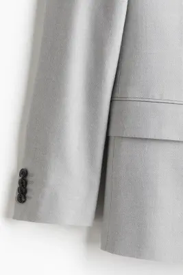 Veste Regular Fit à fermeture croisée - Gris — photo 1