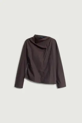 BLOUSE LANA FIGUE/MARRON — photo 5