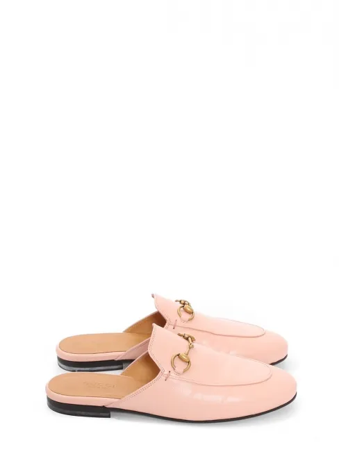 Mules Princetown plates en cuir rose bonbon mors dorés Prix boutique 820€ Taille 36