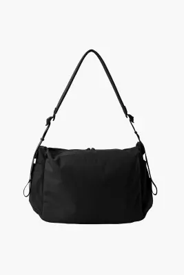 Sac à bandoulière 'Grid Cross Bag' en nylon - Noir — photo 3
