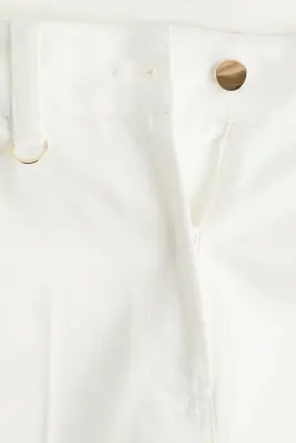 Pantalon évasé en twill - Blanc — photo 2