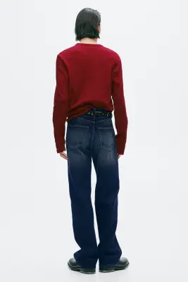 T-shirt Slim Fit en coton - Rouge — photo 3
