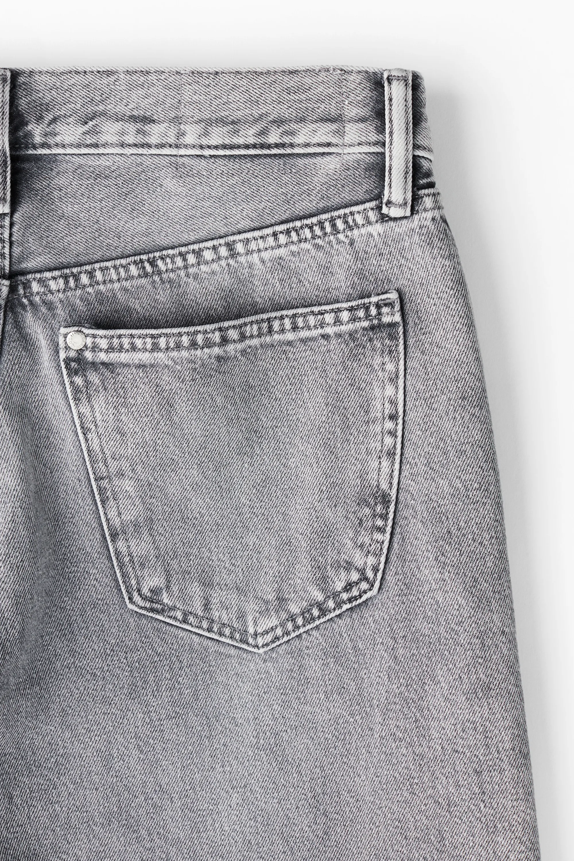 Relaxed Jeans - Gris denim