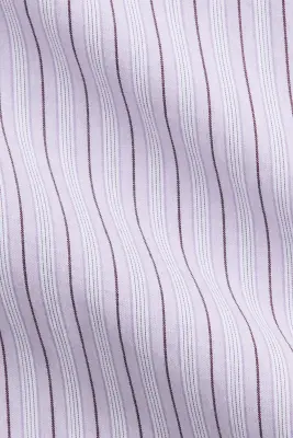 Pantalon Relaxed Fit en popeline - Violet clair/rayé — photo 4