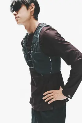 Veste de running sans manches légère - Gris foncé — photo 4