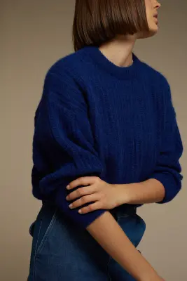 PULL GINETTE ÉCRU CHINÉ — photo 3