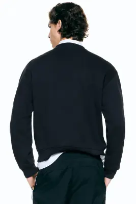 Sweat Loose Fit - Bleu foncé — photo 3