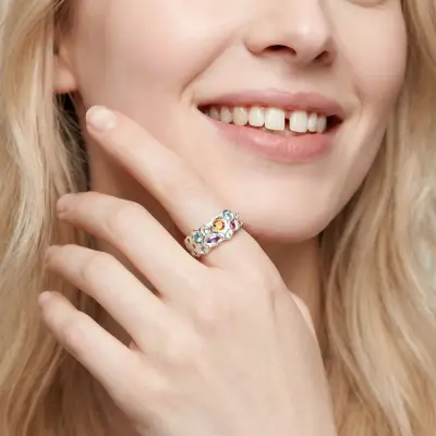 BAGUE FLORA - Argent 925 — photo 4