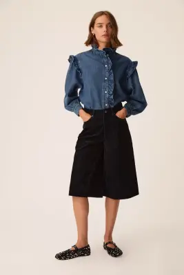 Chemise Lazou Middle Blue — photo 3