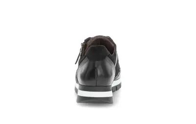 Baskets Gabor 76.438.67 Noires - Cuir Lacets Zip Grande Pointure Femme — photo 3