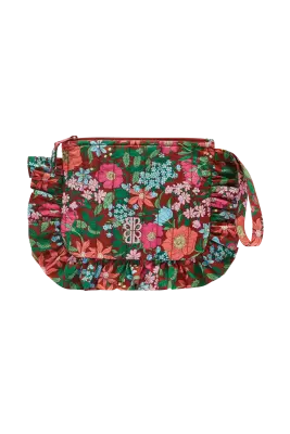 Pochette Carline imprimé Liberty rose et bordeaux — photo 5