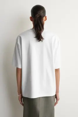 T-SHIRT OVERSIZE - BLANC — photo 3