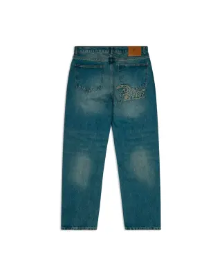 Patta Whiskers Denim Pants Dark Blue Denim — photo 2