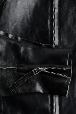 Veste en cuir KW - Noir — photo 5
