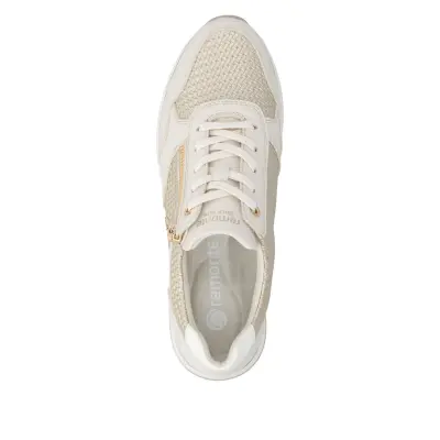 Baskets Remonte D1G08-60 Blanches - Lacets Grande Pointure Femme — photo 5