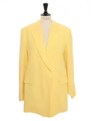 Veste blazer en lin jaune pastel Prix boutique 750€ Taille 40 — photo 1