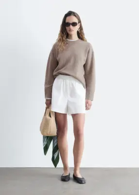 Pull décontracté en maille - Beige taupe — photo 1