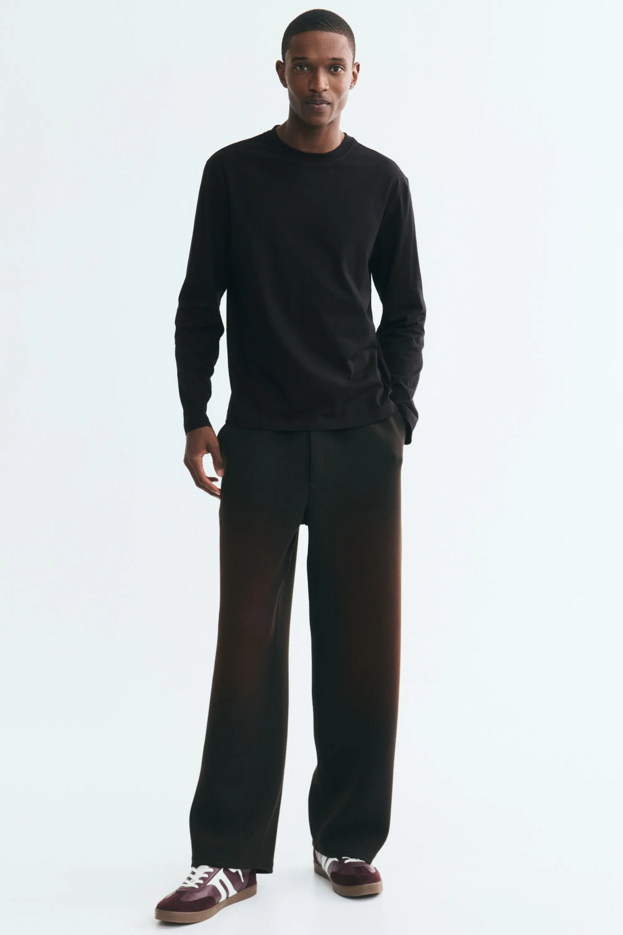 T-shirt Regular Fit en jersey - Noir