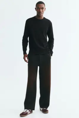 T-shirt Regular Fit en jersey - Noir — photo 1