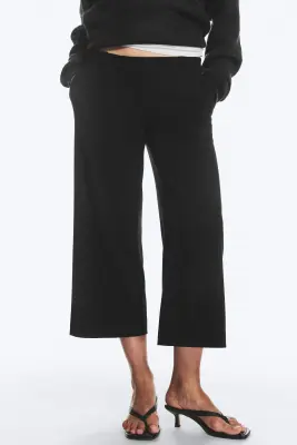 Cropped suiting trousers - Noir — photo 1