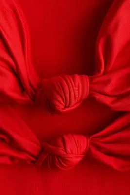 Maillot de bain bandeau paddé - Rouge — photo 4