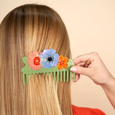 Peigne Bouquet de fleurs Coucou Suzette — photo 1