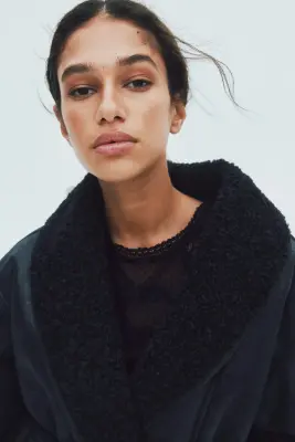 Manteau double face - Noir — photo 2