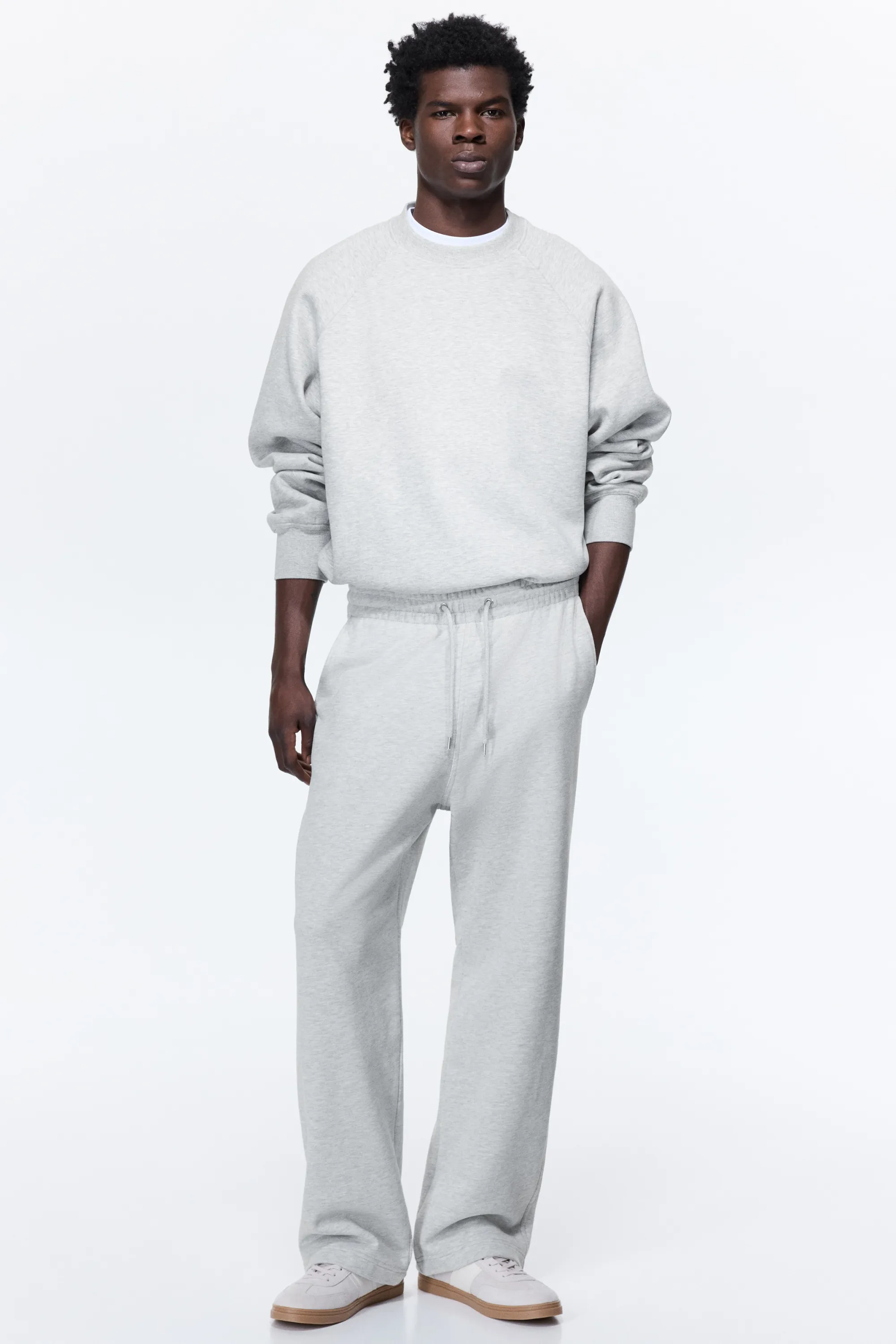 Sweat Oversized Fit - Gris chiné