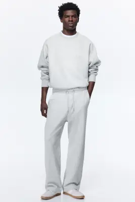 Sweat Oversized Fit - Gris chiné — photo 1