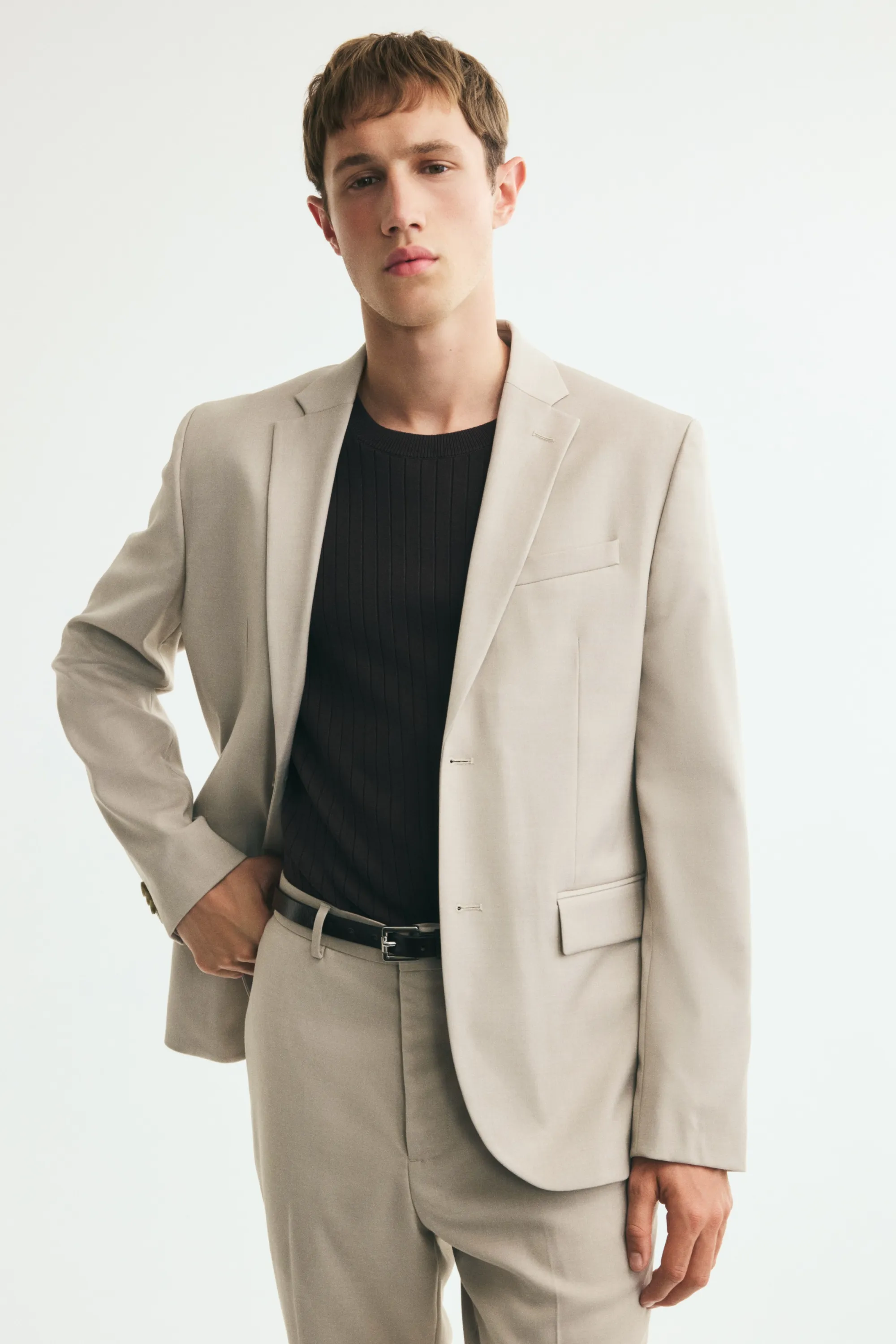 Veste Slim Fit - Beige