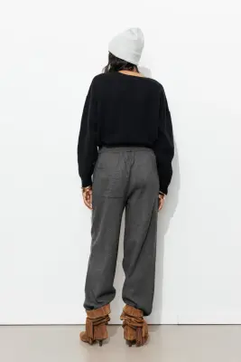 Pantalon balloon en maille — photo 4