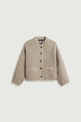 VESTE OLYMPE BEIGE/GRIS — photo 5
