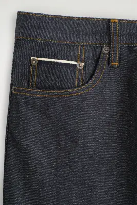 JEAN RIDER DROIT DÉCONTRACTÉ SELVEDGE BRUT - INDIGO BRUT — photo 4
