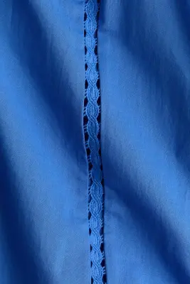 Robe en coton avec dentelle - Bleu — photo 4
