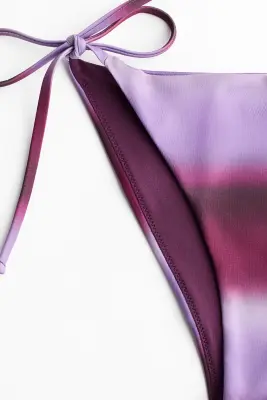 Bas de maillot Tanga à nouer - Violet — photo 4