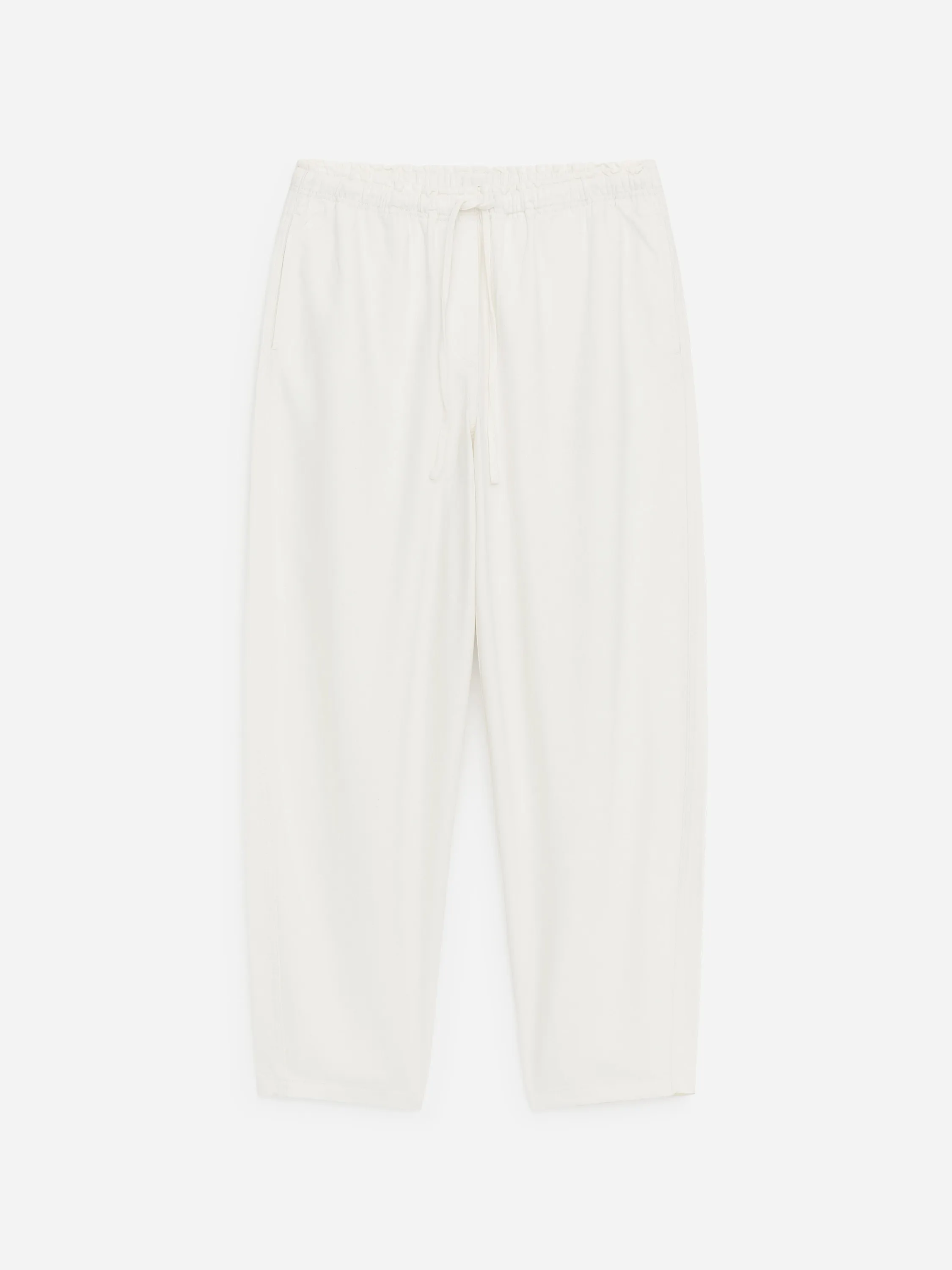 Pantalon en denim à enfiler - Blanc cassé