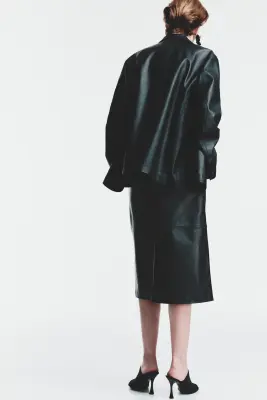 Jupe midi - Noir — photo 4