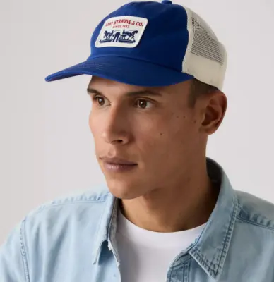 LEVIS PRESIDIO CASQUETTE Bleu — photo 2