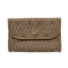 Pochette nid d'abeille marron