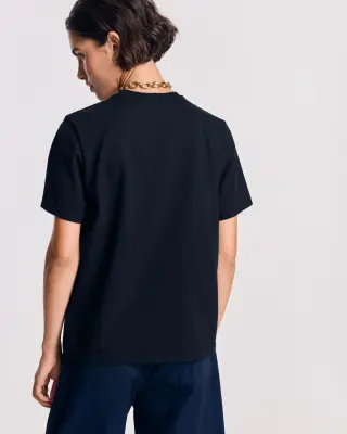 Tee-shirt Bree noir brodé — photo 2