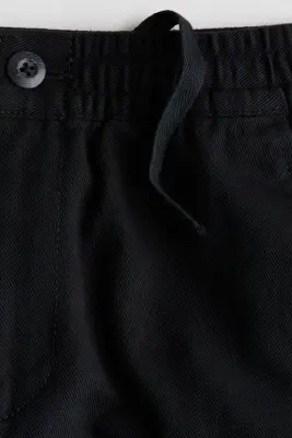 Pantalon cargo en coton - Noir — photo 3