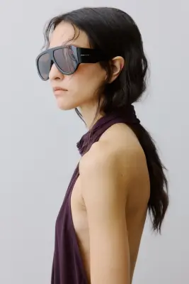 Robe longue avec dos nu - Violet foncé — photo 3