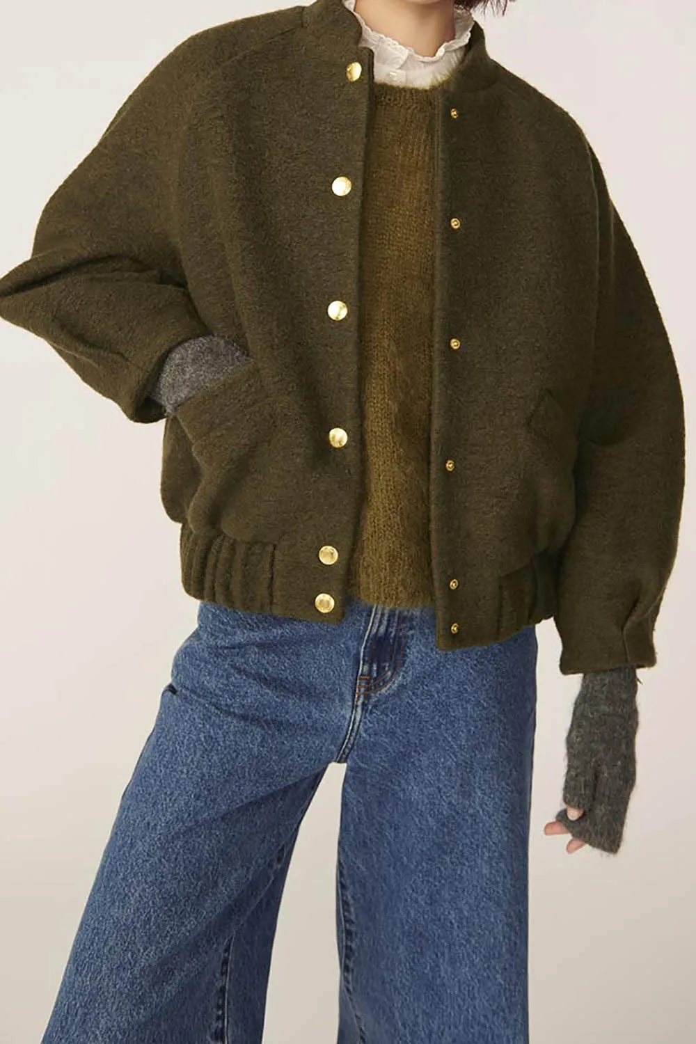 Veste maille Hildou Pickle