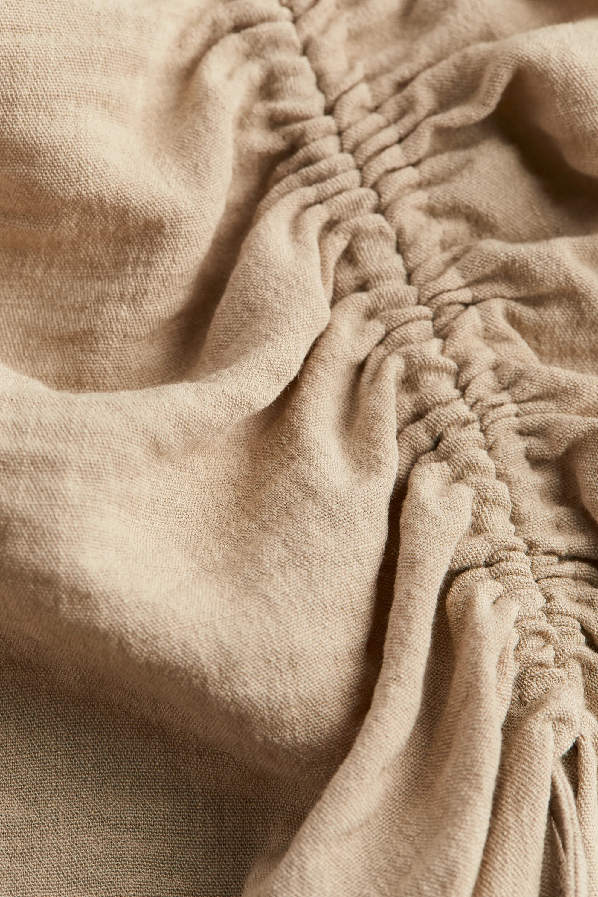 Jupe de plage avec cordon de serrage - Beige