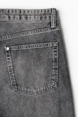Loose Bootcut Jeans - Gris denim foncé — photo 3