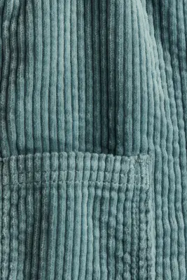 Salopette en velours côtelé - Turquoise ancien — photo 4
