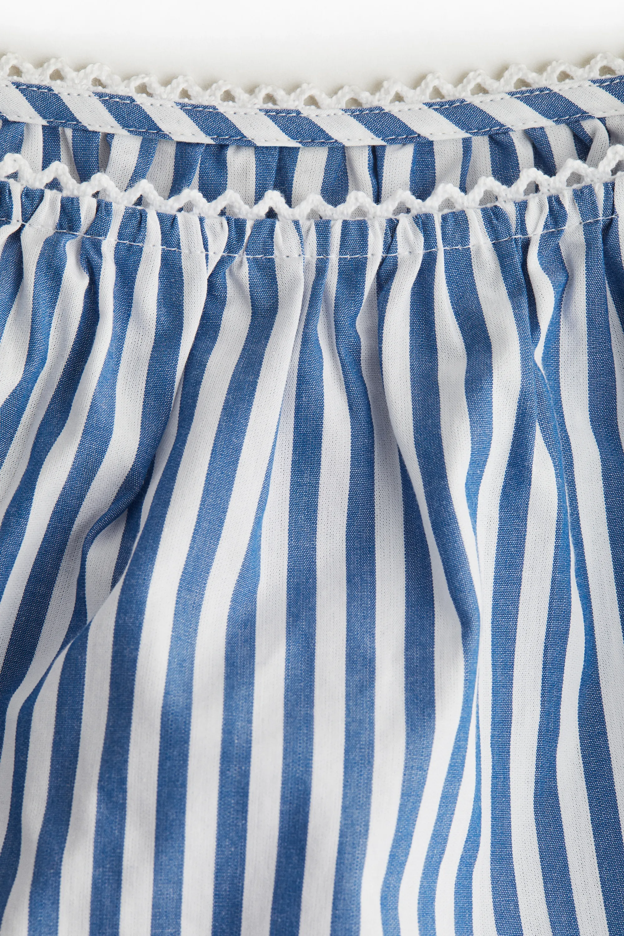 Blouse courte - Bleu/rayé