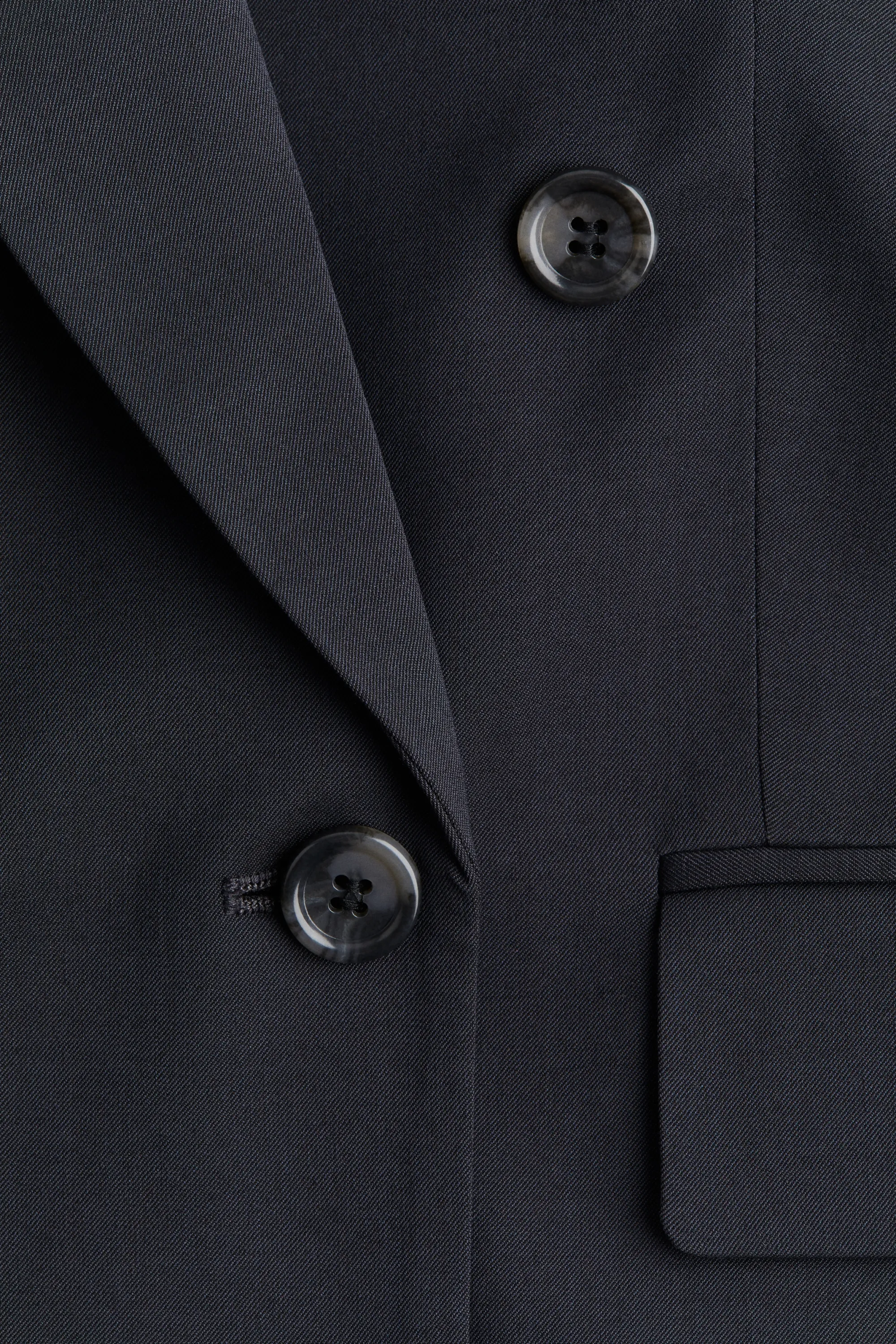 Blazer oversize en twill - Gris foncé