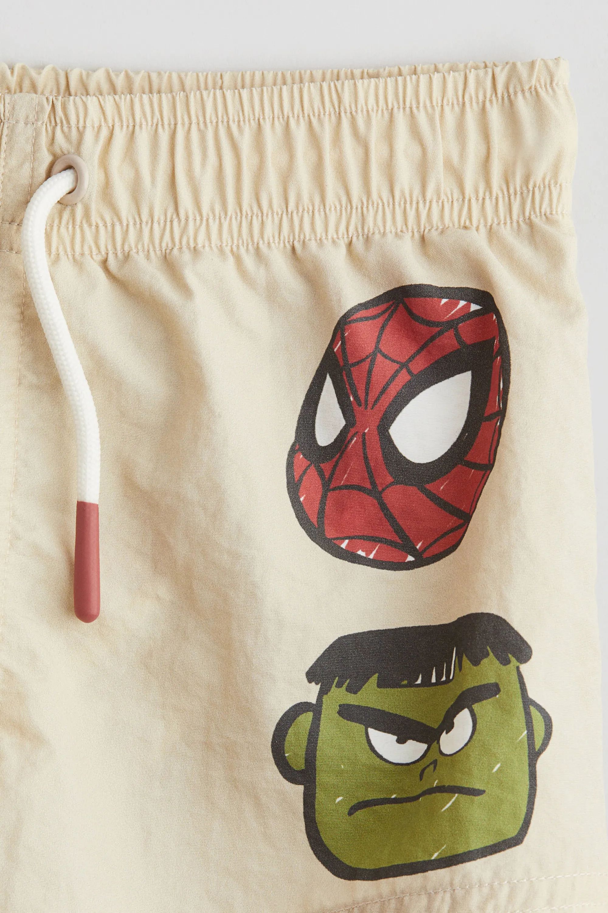 Short de bain imprimé - Beige clair/Spidey
